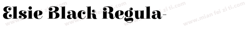 Elsie Black Regula字体转换